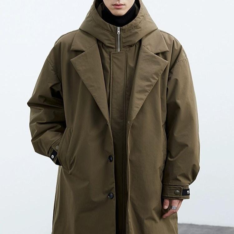 Men's Hooded Parka - Padded Water Resistant Winter Coat