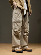 Men's Cargo Pants - Wide Leg Heavyweight Trousers