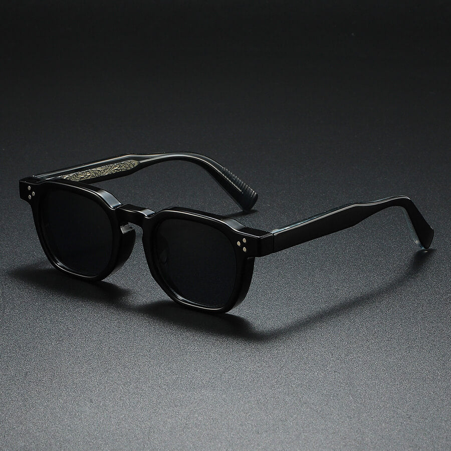 Men's Square Sunglasses - Frosted Frame Two-Tone Shades