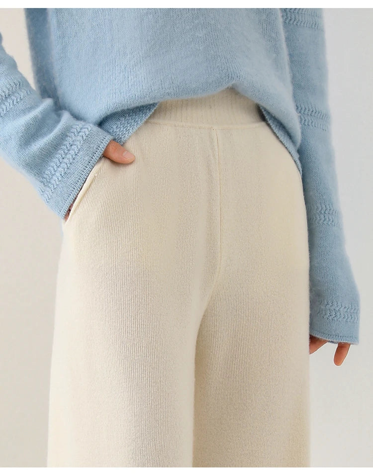 Women's Merino Pants - Knit Lounge Trousers