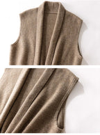 Women's Knit Vest - Sleeveless Cable Pullover