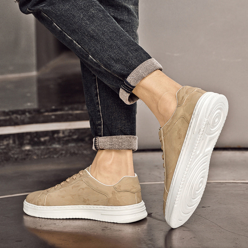 Men's Leather Sneakers - Genuine Full Grain Shoes