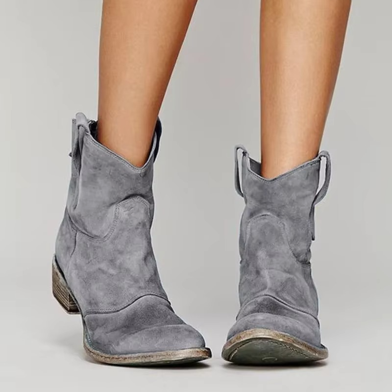Women's Cowboy Boots - Pointed Toe Western Ankle Booties