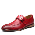 Men's Monk Strap Loafer - Cushioned Buckle Dress Shoe