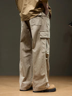 Men's Cargo Pants - Wide Leg Heavyweight Trousers