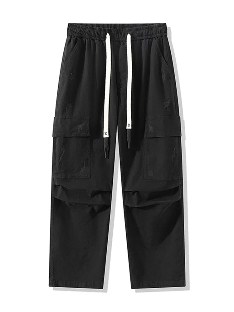 Men's Cargo Pants - Wide Leg Heavyweight Trousers