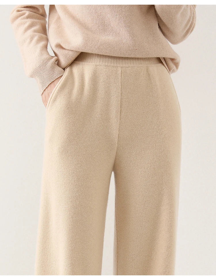 Women's Merino Pants - Knit Lounge Trousers