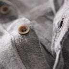 Men's Pure Linen Shirt - Short Sleeve Beach Button Down