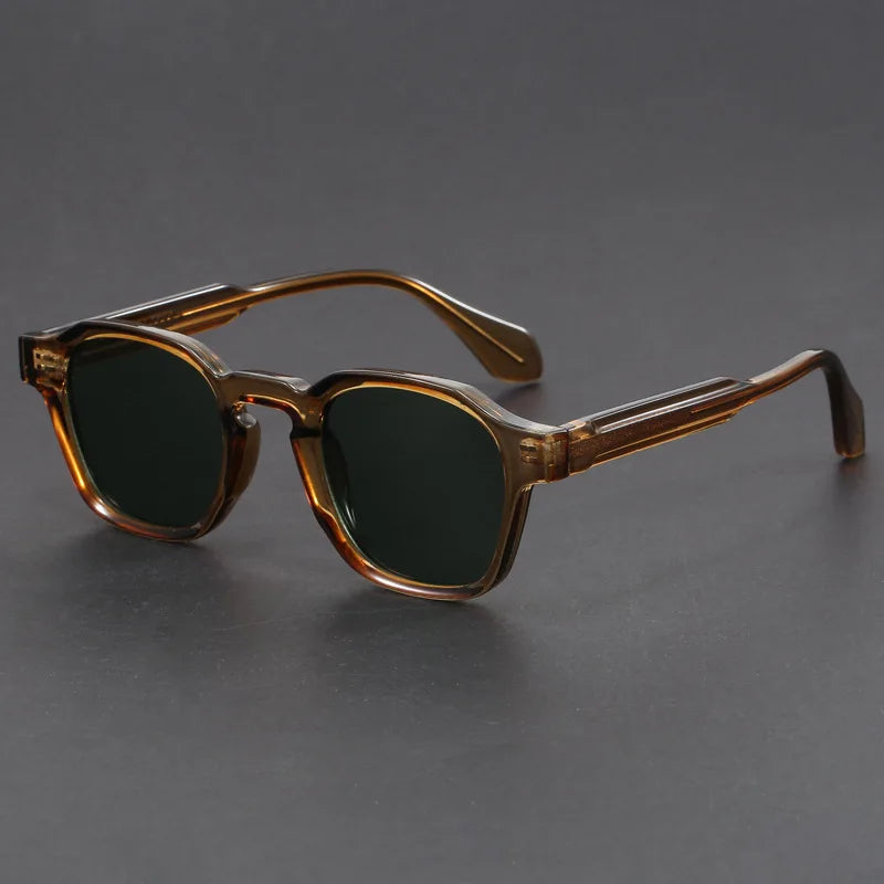 Men's Retro Sunglasses - Square Frame Vintage Shades