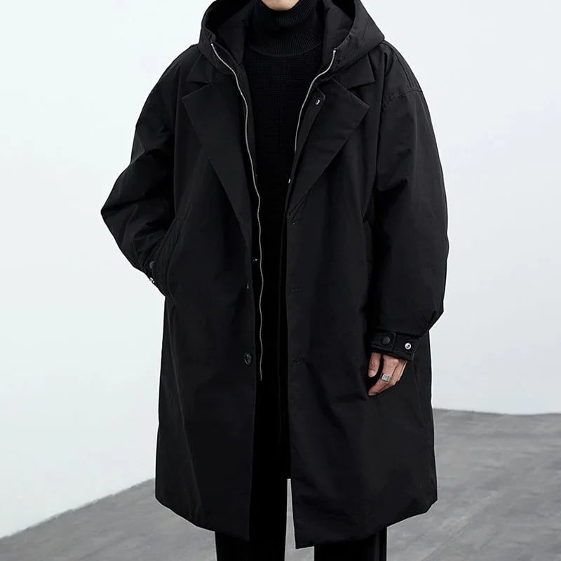 Men's Hooded Parka - Padded Water Resistant Winter Coat