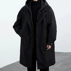 Men's Hooded Parka - Padded Water Resistant Winter Coat