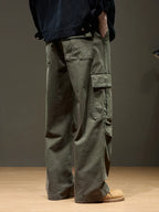 Men's Cargo Pants - Wide Leg Heavyweight Trousers