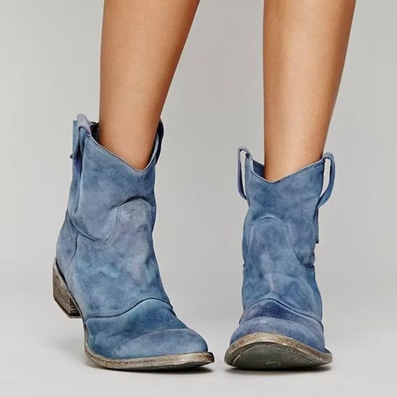 Women's Cowboy Boots - Pointed Toe Western Ankle Booties