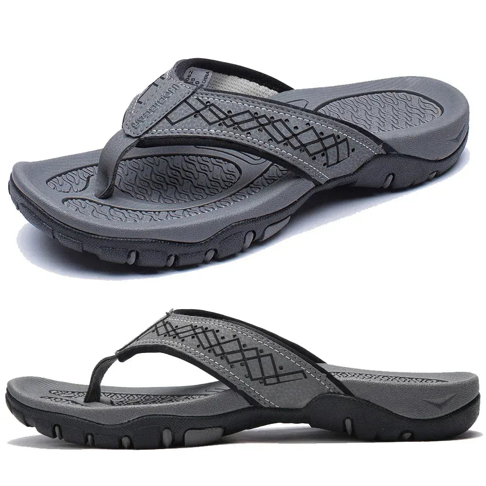 Men's Athletic Flip Flops - Arch Support Sports Sandals