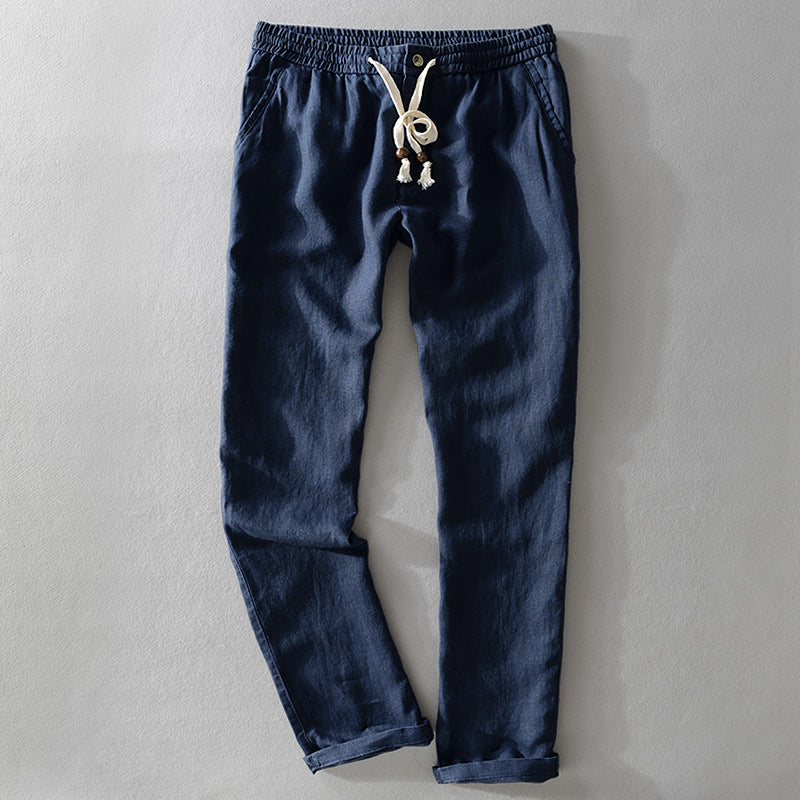 Men's Linen Pants - Casual Summer Trousers