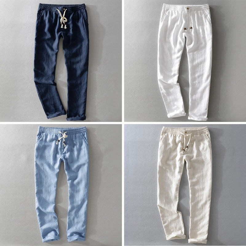 Men's Linen Pants - Casual Summer Trousers