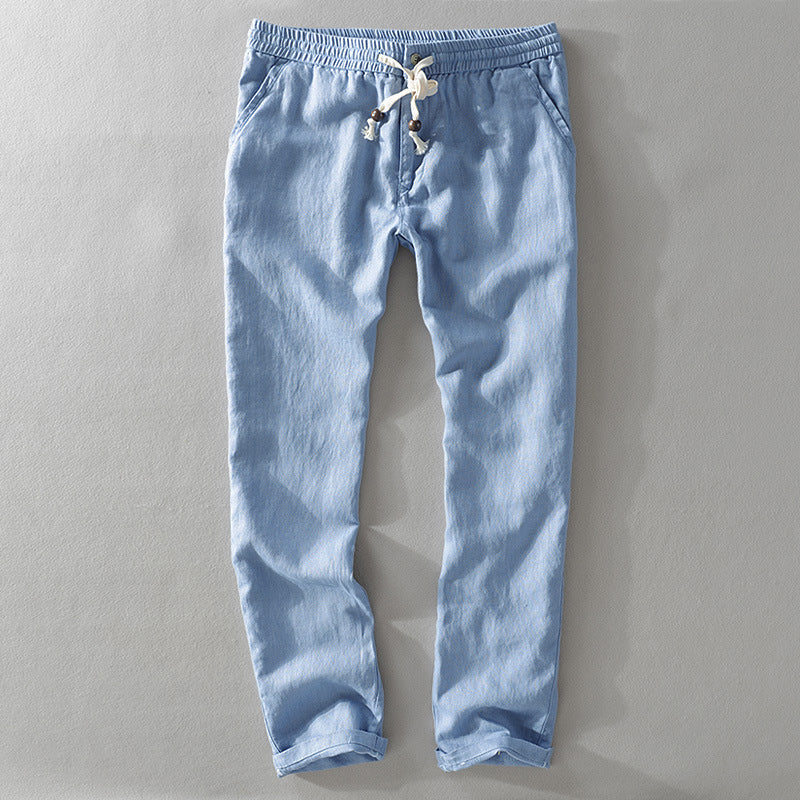 Men's Linen Pants - Casual Summer Trousers