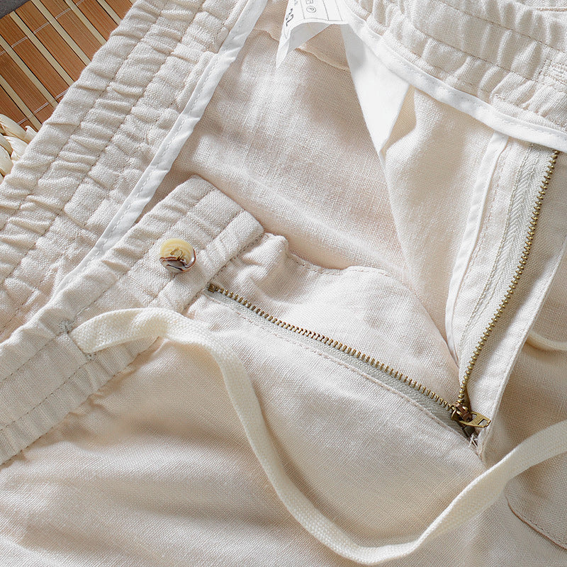 Men's Linen Pants - Casual Summer Trousers