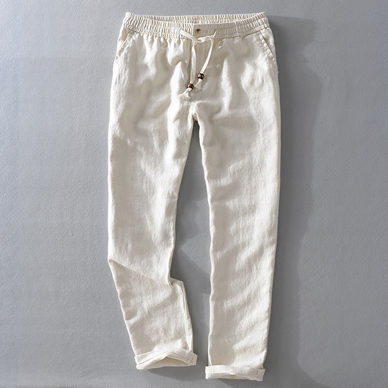 Men's Linen Pants - Casual Summer Trousers
