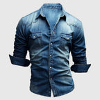 Men's Denim Shirt - Slim Fit Western Shirt