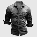 Men's Denim Shirt - Slim Fit Western Shirt