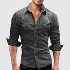 Men's Denim Shirt - Slim Fit Western Shirt