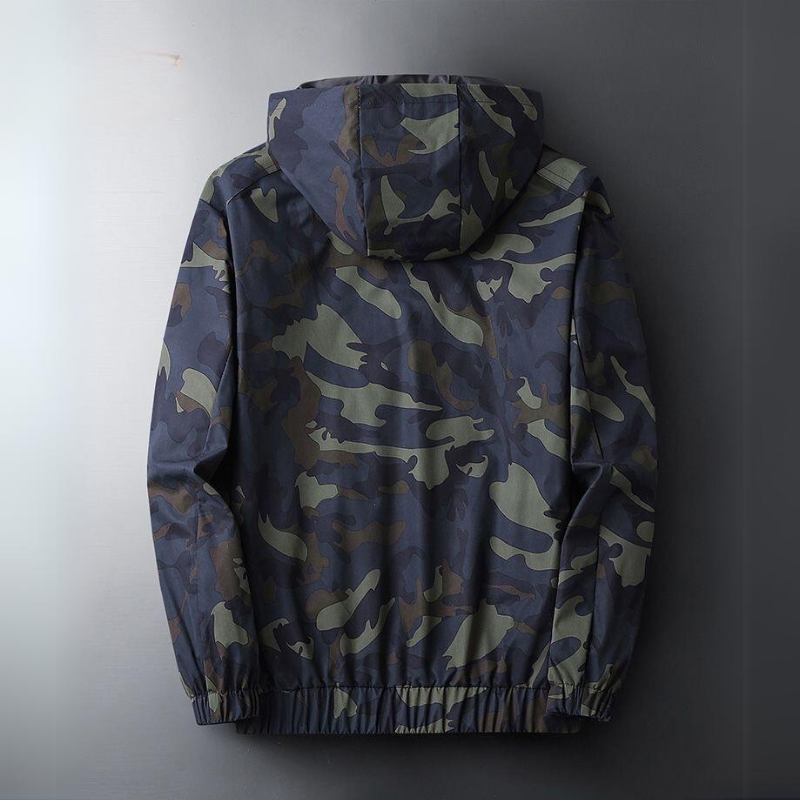 Men's Camo Jacket - Lightweight Windbreaker Shell