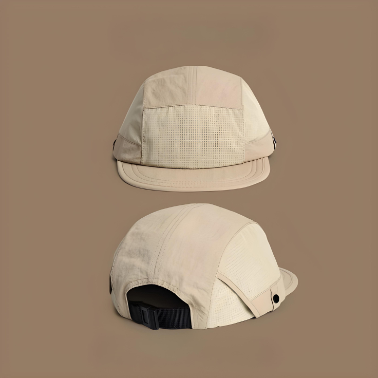 Men's 5 Panel Hat - Water Resistant Outdoor Cap