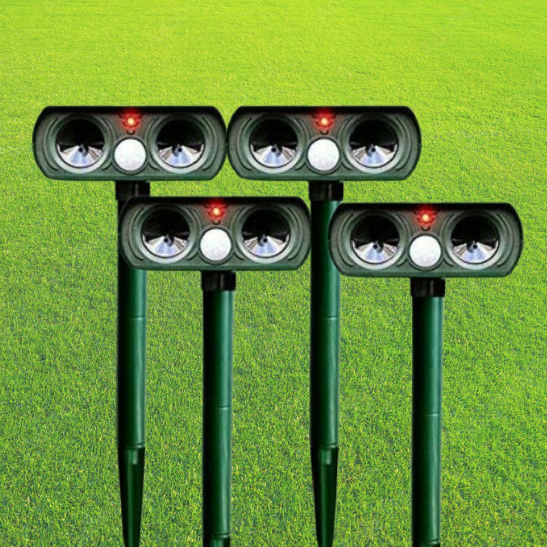 Solar Animal Repeller - Ultrasonic Garden Pest Control