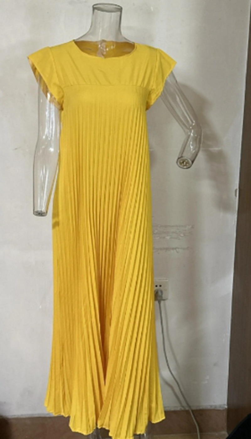 Women's Pleated Maxi Dress