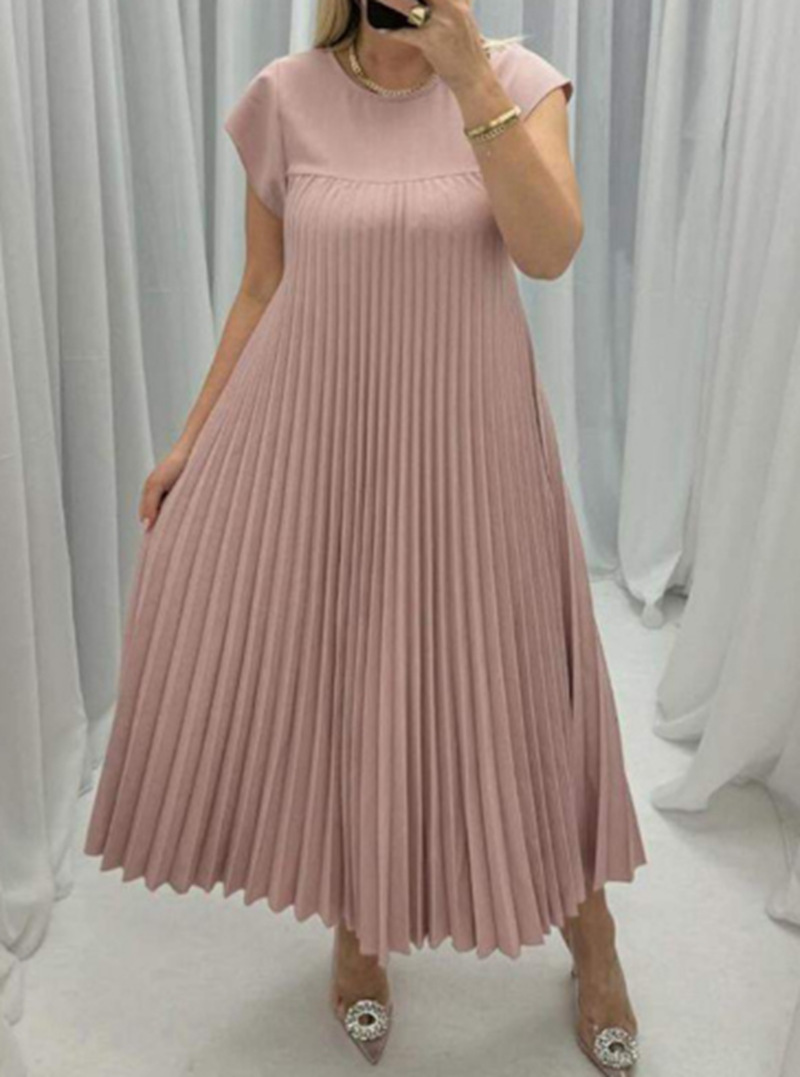 Women's Pleated Maxi Dress