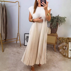 Women's Pleated Maxi Dress