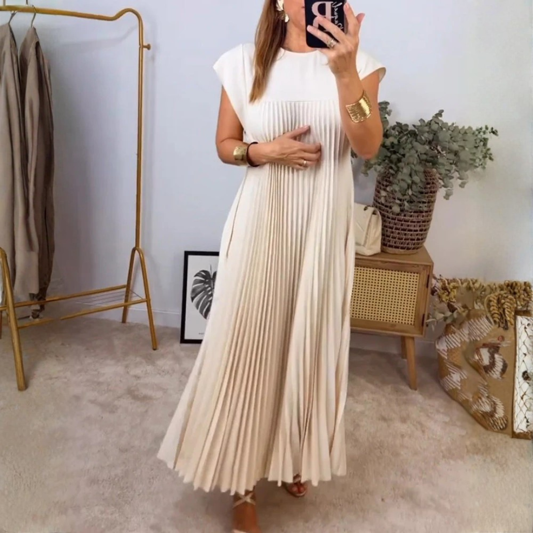 Women's Pleated Maxi Dress