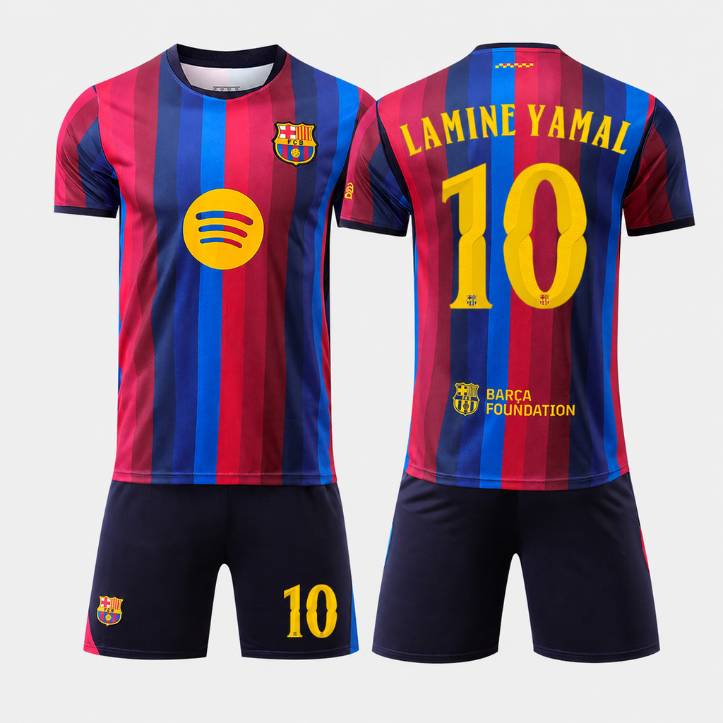 Barcelona 26/27 Football Kit – Neymar, Pedri