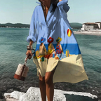 Alicia | Women's Casual Button-Down Shirt Dress