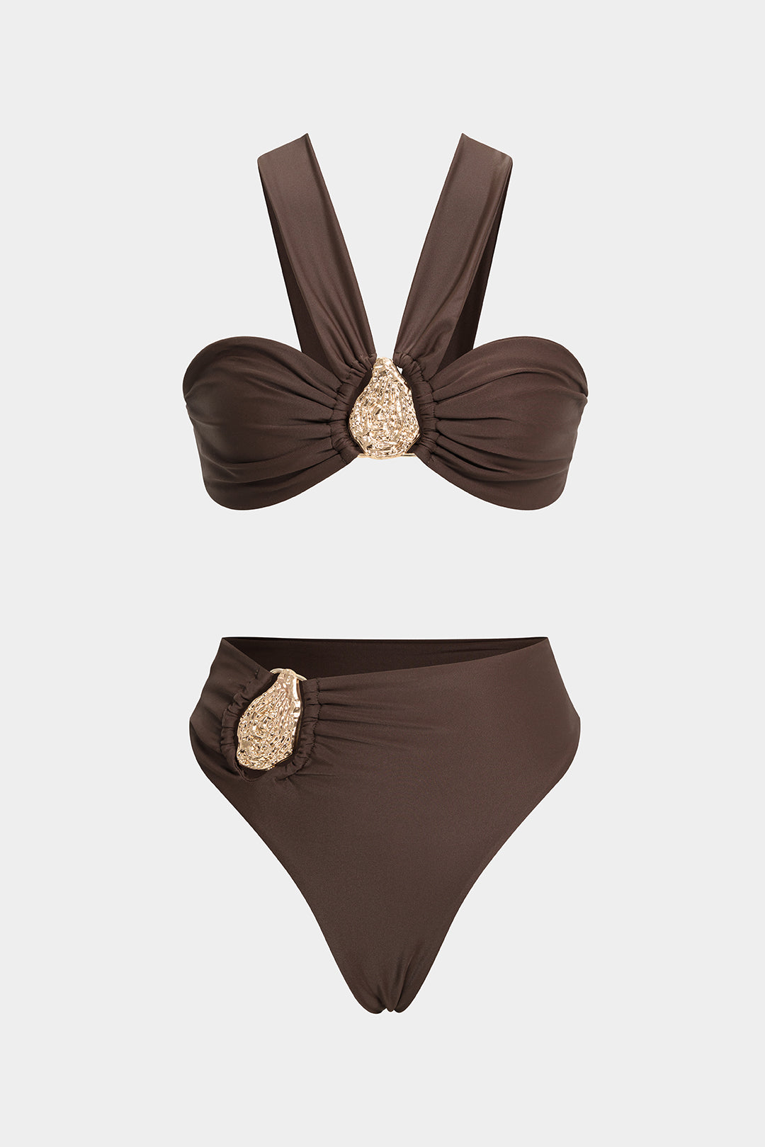 Astra | Women's Asymmetric Bikini Set with Metallic Accents