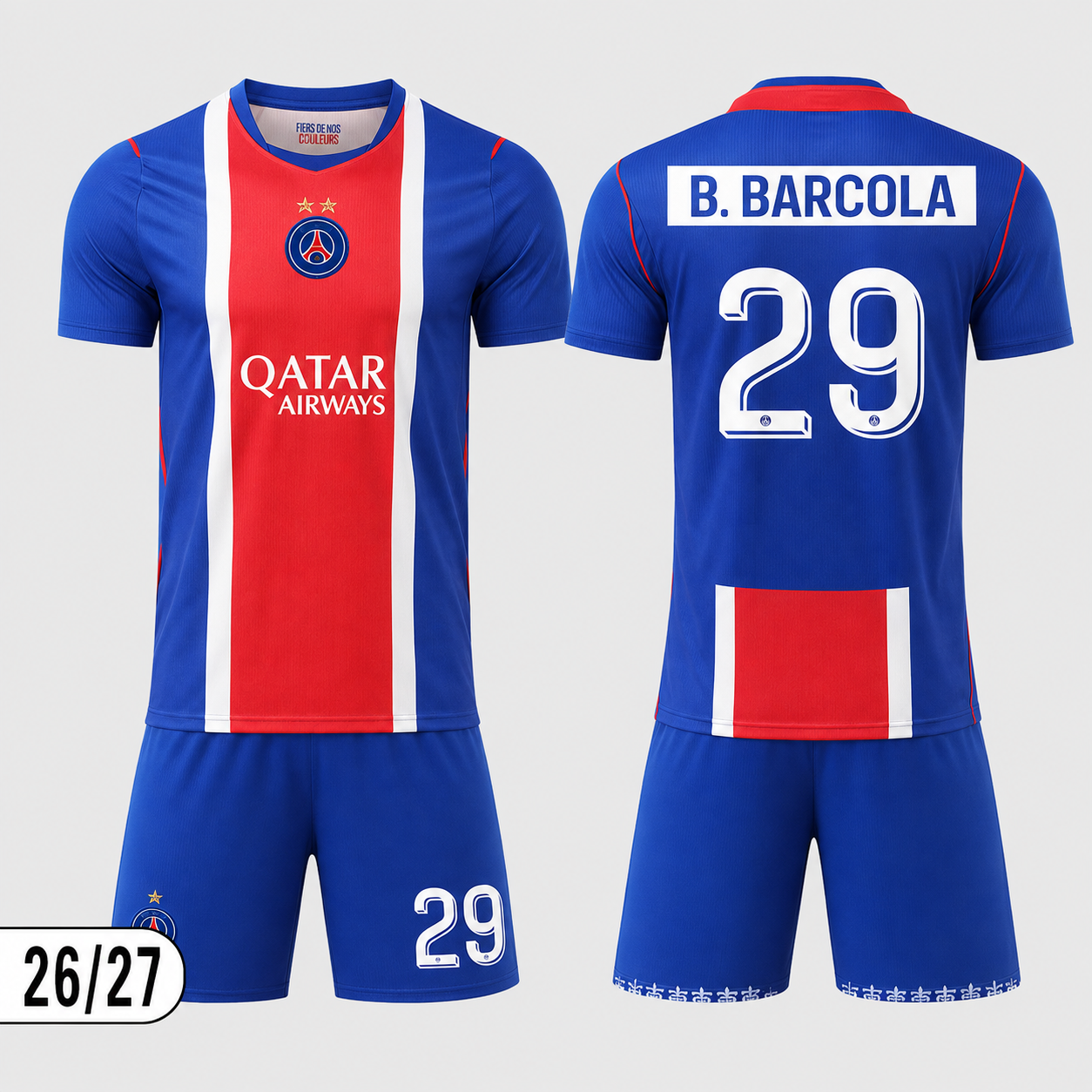 Paris Saint-Germain 26/27 Football Kit – Dembélé, Hakimi, Vitinha