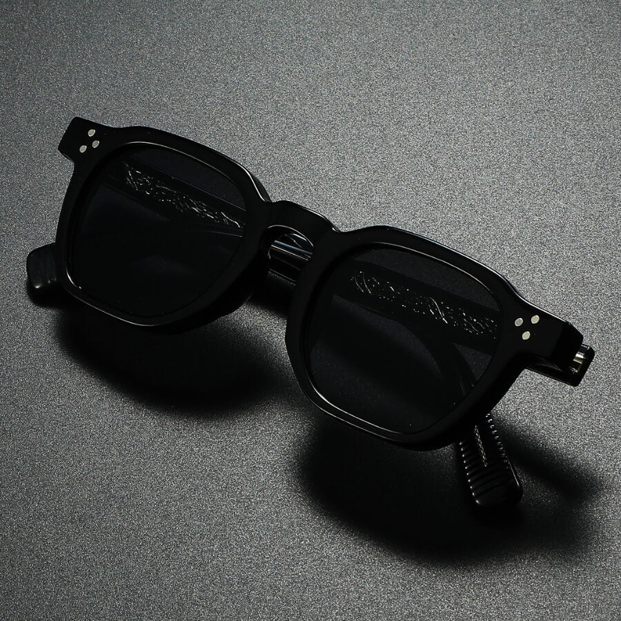 Men's Square Sunglasses - Frosted Frame Two-Tone Shades