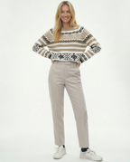 Women's Wool Trousers - Tailored High Waist Pants