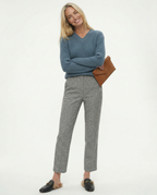 Women's Wool Trousers - Tailored High Waist Pants