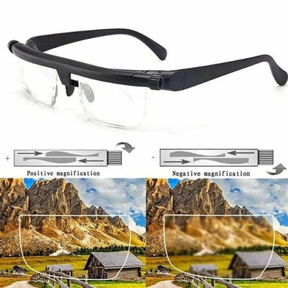 Adjustable Focus Reading Glasses - Near and Far Sight