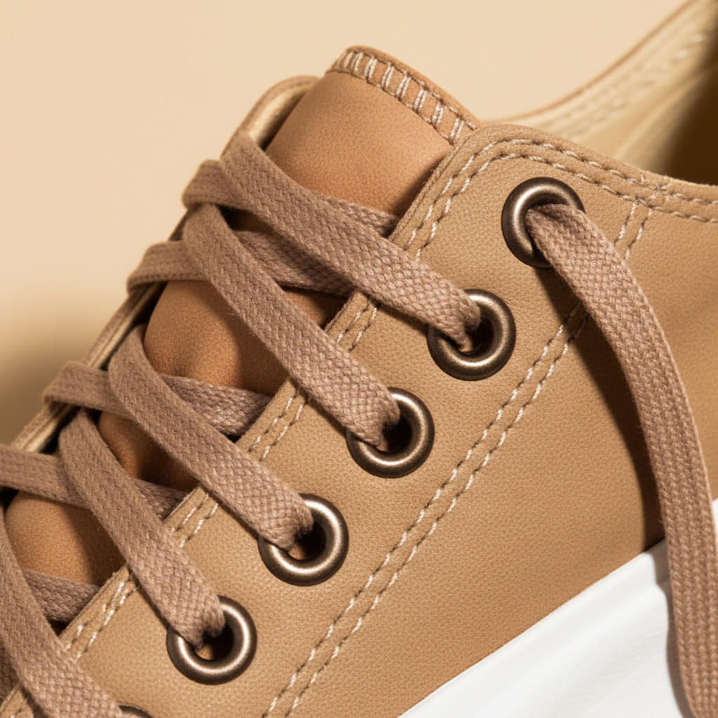 Women's Platform Sneakers - Chunky Sole Canvas Trainers
