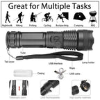90000 Lumen Flashlight - XHP50 Ultra Bright Torch