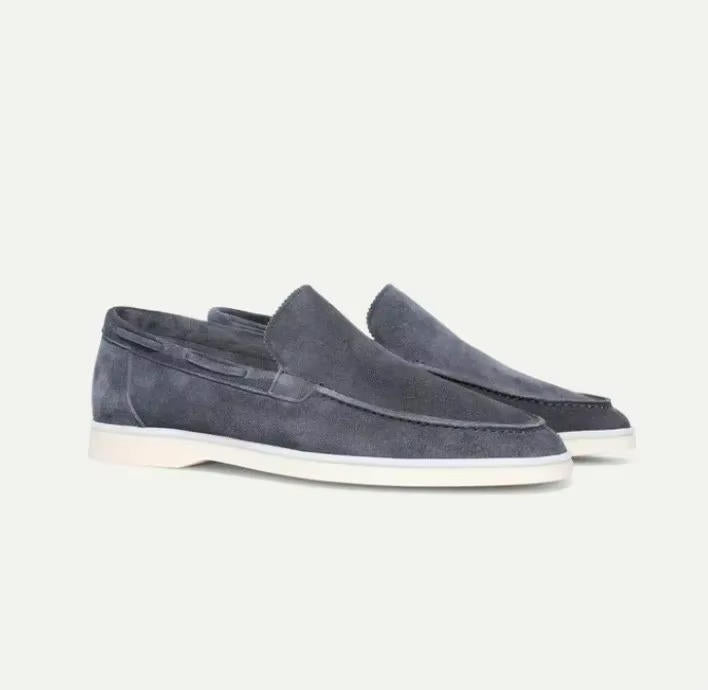 Men's Suede Loafers - Boat Shoe Style Moccasins