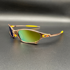 Men's Polarized Sunglasses - Gold Alloy Summer Shades