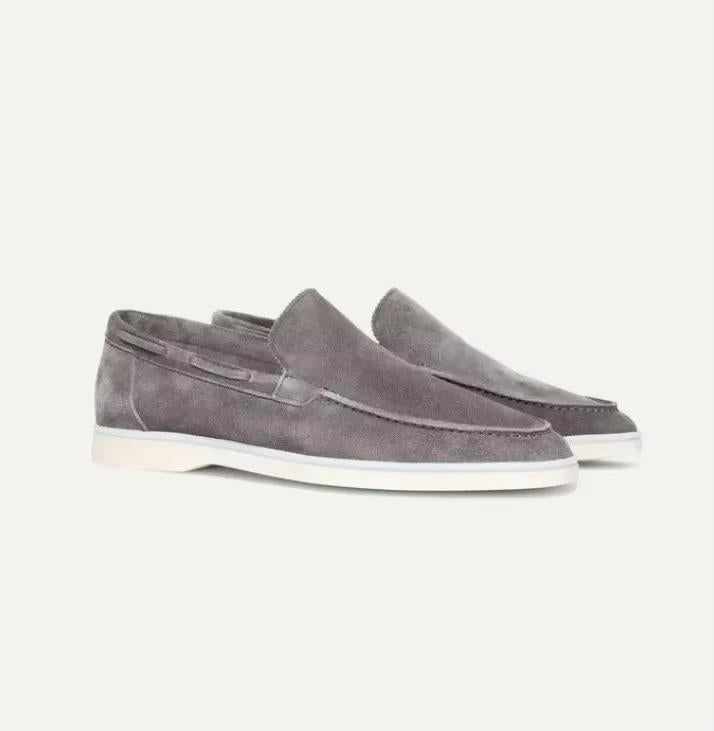Men's Suede Loafers - Boat Shoe Style Moccasins