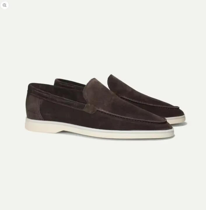 Men's Suede Loafers - Boat Shoe Style Moccasins