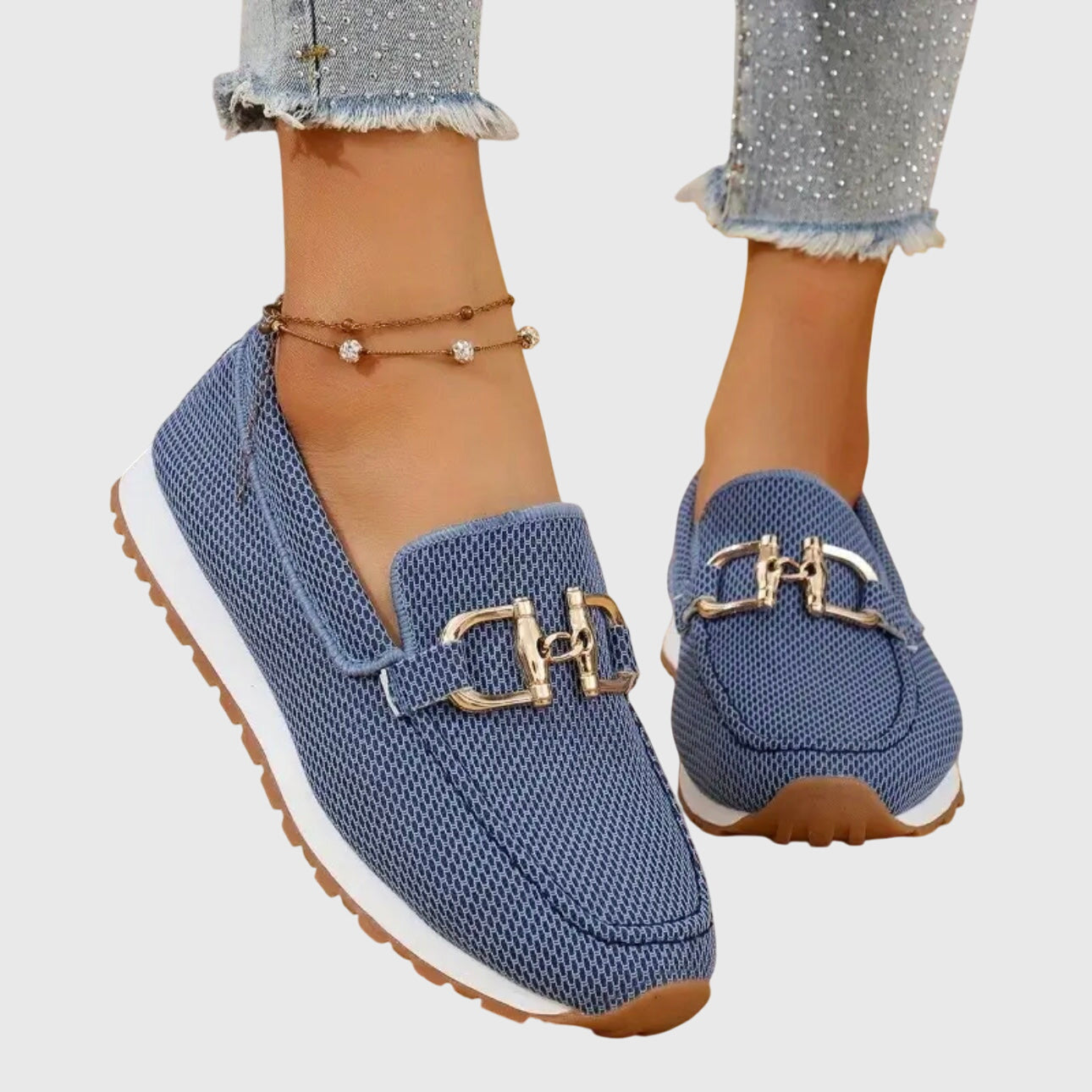 Women's Cushioned Loafers - Soft Leather Flats