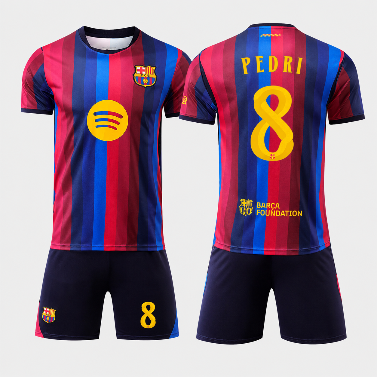 Barcelona 26/27 Football Kit – Neymar, Pedri