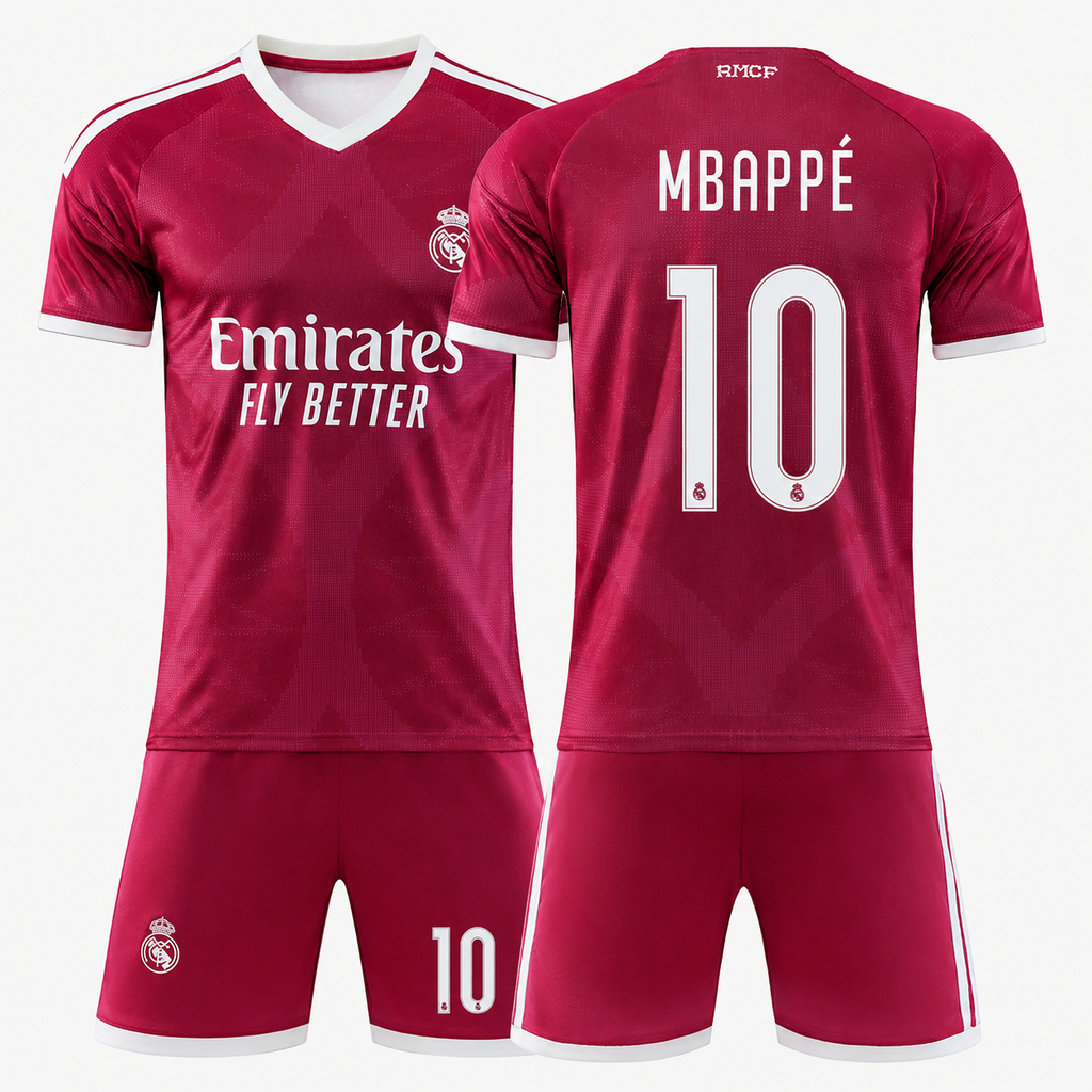 Real Madrid Football Kit – Mbappé, Vinícius, Bellingham